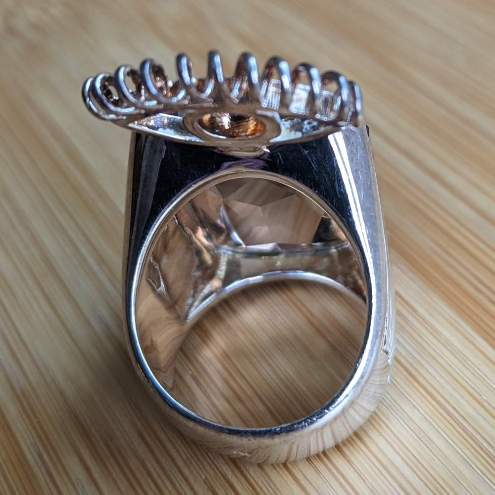 EUC Kenzo Paris holographic evil eye ring Sz 52 - Picture 9 of 10